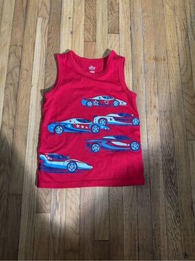 Celebrate Patriotic 4T Car print Tank Top